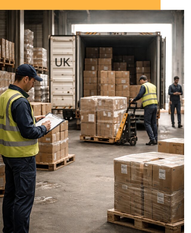 Доставка грузов из Великобритании с таможенным оформлением от 12758