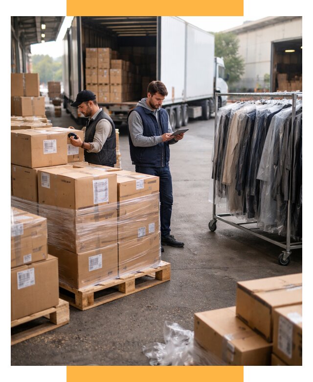 Перевозка и доставка одежды из Китая от 7655 р., СетСервис-Крл