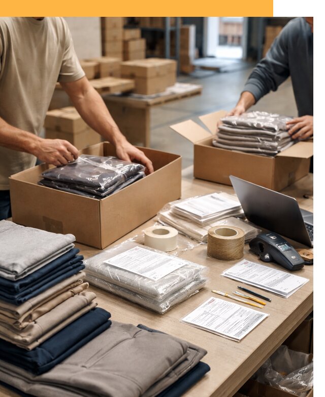 Перевозка одежды по миру от 7655 руб. с таможенным оформлением