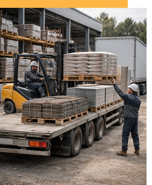 Перевозка строительных материалов по миру от 5613 руб