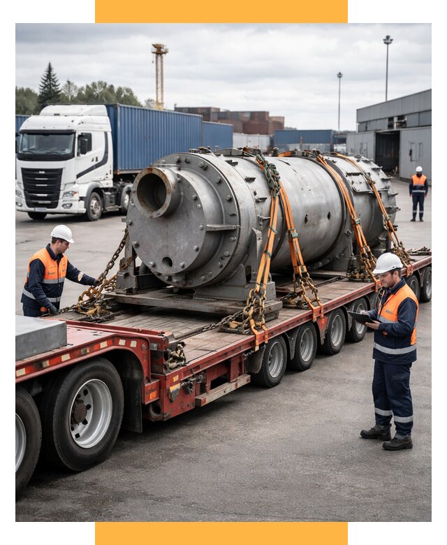 Перевозка тяжеловесных грузов под ключ от 153090 р. | СетСервис-Крл